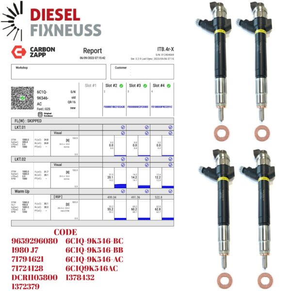 Monolita 2.2 HDi Diesel Injector | 6C1Q9K546AB 0950005800 | Fuel System Parts - Image 2