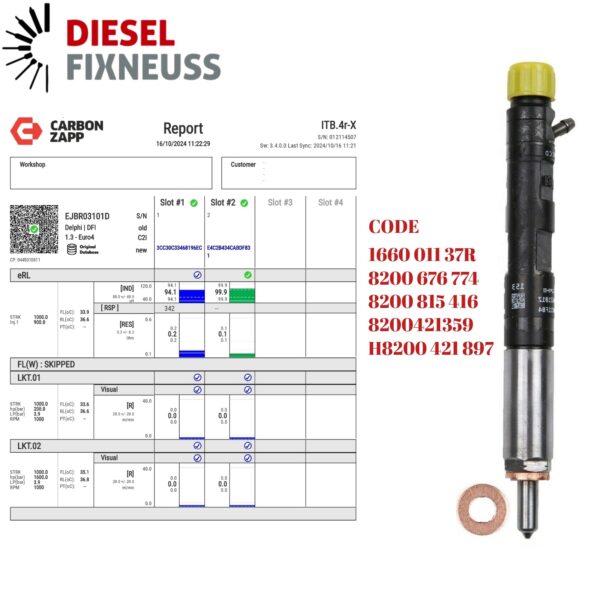 Monolita 1.5 dCi Diesel Injector | Delphi EJBR03101D 28232251 | Fuel System Parts - Image 4