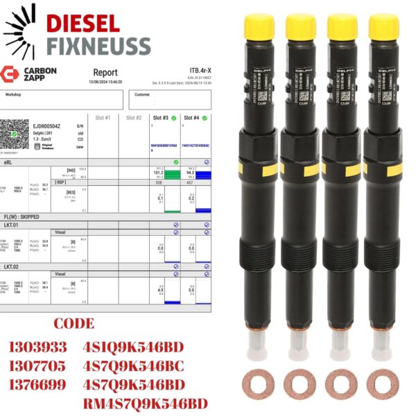 Monolita 2.0 TDCi Diesel Injector | Delphi EJDR00504Z 4S7Q9K546BD | Fuel System Parts - Image 3