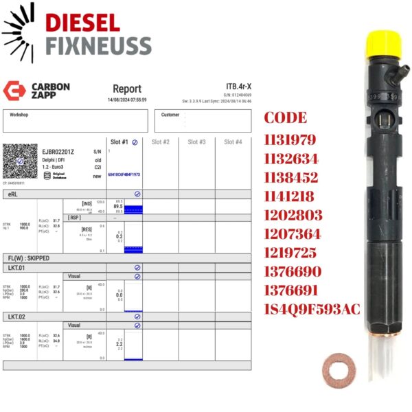 Monolita 1.8 TDCi Diesel Injector | EJBR02201Z R01601Z R01301Z | Fuel System Parts - Image 3