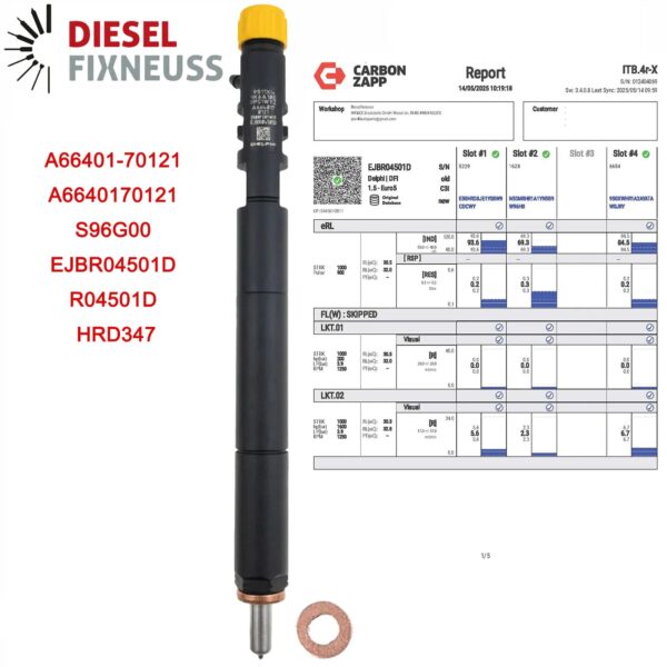 Monolita 2.0 Xdi Diesel Injector | Delphi A6640170121 EJBR04501D | Fuel System Parts - Image 3